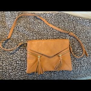 Faux Leather Tan Crossbody Purse from Forever 21